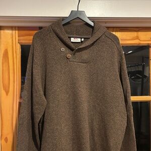 Fjallraven Men’s Dark Brown Knit Fada Sweater
